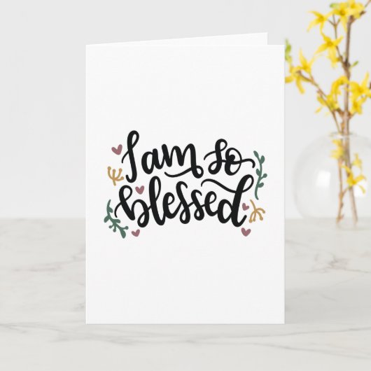 Ik ben zo gezegend kaart (Gele Bloem)