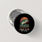 Ik ben zo goed in het vangen van vis ronde button 3,2 cm (Voorkant /achterkant)