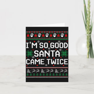 Ik Ben Zo Goed Kerstman Kwam Twee Keer Koppel Pass Kaart