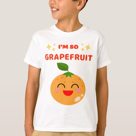 IK BEN ZO GRAAPEFRUIT T-Shirt (Voorkant)