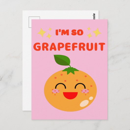 IK BEN ZO GRAPEFRUIT BRIEFKAART (Voorkant / Achterkant)