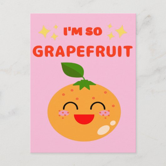 IK BEN ZO GRAPEFRUIT BRIEFKAART (Voorkant)