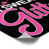 Ik ben zo hard dat ik Glitter Cheerleader Girl zwe Poster (Hoek)
