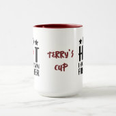 Ik ben zo heet, ik heb mijn eigen ... | Grappige b Mok (Midden)