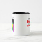 Ik ben zo homo, ik braak Regenbogen Mok (Midden)