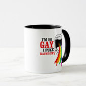 Ik ben zo homo, ik braak Regenbogen Mok (Voorkant rechts)