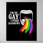 Ik ben zo homo, ik puk Rainbows Poster (Voorkant)
