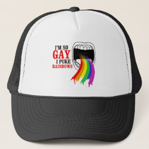 Ik ben zo homo, ik puk Rainbows Trucker Pet
