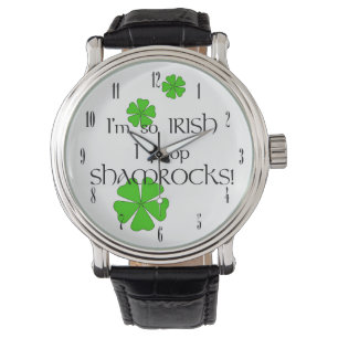 Ik ben zo Iers als Poop Shamrocks. Horloge