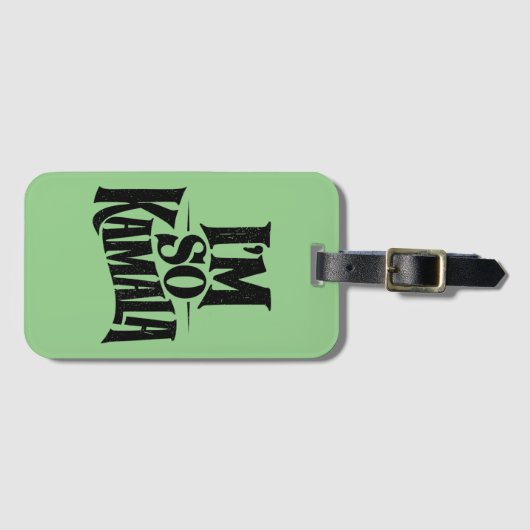 Ik ben zo Kamala Brat Green Meme Bagagelabel (Voorkant (horizontaal))