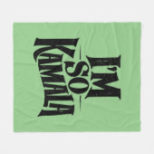 Ik ben zo Kamala Brat Green Meme Fleece Deken (Voorkant (Horizontaal))