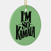 Ik ben zo Kamala Brat Green Meme Keramisch Ornament (Rechts)