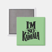 Ik ben zo Kamala Brat Green Meme Magneet (Voorkant / Achterkant)