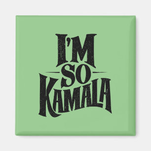 Ik ben zo Kamala Brat Green Meme Magneet