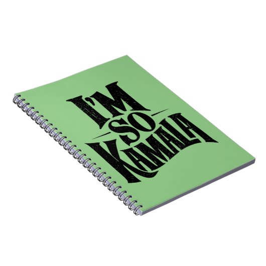 Ik ben zo Kamala Brat Green Meme Notitieboek (Rechterzijde)