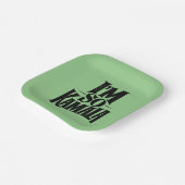 Ik ben zo Kamala Brat Green Meme Papieren Bordje (Gebogen)