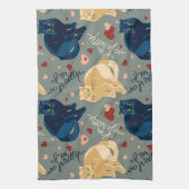 Ik ben zo  kat! theedoek (Verticaal)