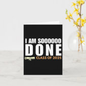 Ik ben zo klaar CL van 2025 senior Afstuderen Afst Kaart (Gele Bloem)