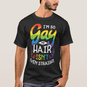 Ik ben zo klein dat mijn haar zelfs recht lg. t-shirt