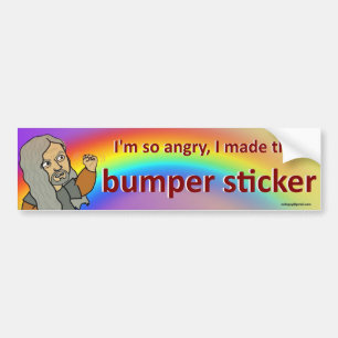 Ik ben zo kwaad bumpersticker