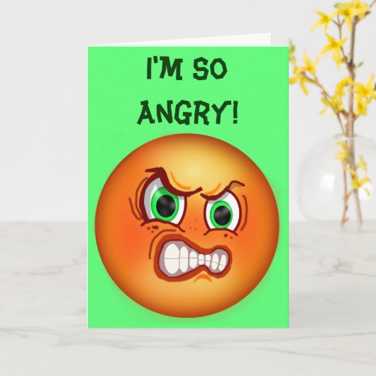 Ik ben zo kwaad dat ik zo laat verjaardagswens kaart (Gele Bloem)