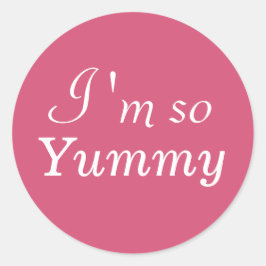 Ik ben zo lekker Sticker - roze