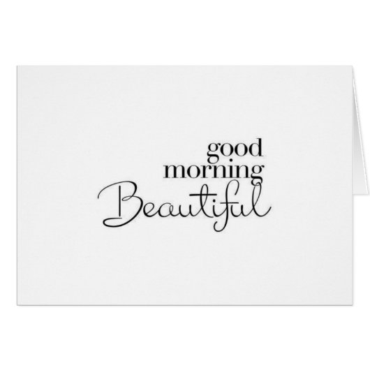 IK BEN ZO LUCKY-GOOD MORD "BEAUTIFUL" LIEFKAART (Voorkant Horizontaal)