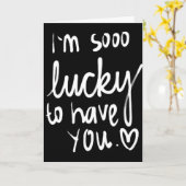 IK BEN ZO **LUCKY** OM JE=BIRTHDAY WISSEN TE HEBBE KAART (Gele Bloem)