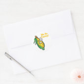 Ik ben zo mals maiskolf ronde sticker (Envelop)