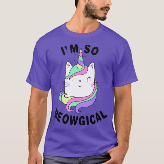 Ik ben zo Meowgical T-shirt (Voorkant)