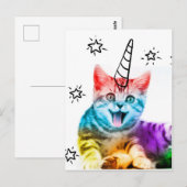 Ik ben zo meowgisch. briefkaart (Voorkant / Achterkant)