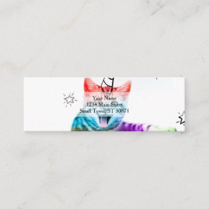 Ik ben zo meowgisch. mini visitekaartje