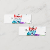 Ik ben zo meowgisch. mini visitekaartje (Voorkant / Achterkant)