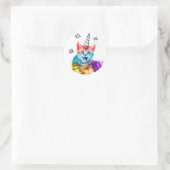 Ik ben zo meowgisch. ronde sticker (Tas)