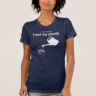 Ik ben zo opgewonden dat ik mijn planten shirt nat