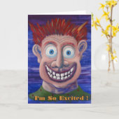 Ik ben zo opgewonden! kaart (Gele Bloem)