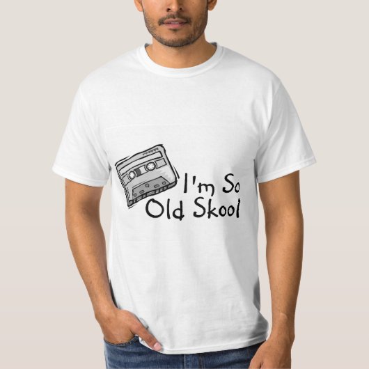 Ik ben zo oud als de huid t-shirt (Voorkant)