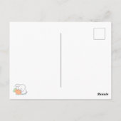 Ik ben zo Pleepy: Bunny Hugging Wortel Kussen Briefkaart (Achterkant)