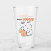 Ik ben zo Pleepy: Bunny Hugging Wortel Kussen Glas (Achterkant)