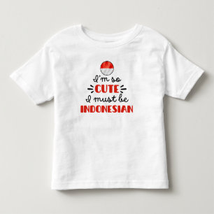 Ik ben zo schattig, ik moet Indonesisch zijn Kinder Shirts