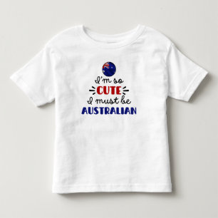 Ik ben zo schattig, ik moet wel Australisch zijn Kinder Shirts