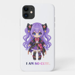 "IK BEN ZO SCHATTIG" Kawaii Anime Karakter Hoesje