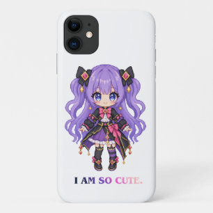 "IK BEN ZO SCHATTIG" Kawaii Anime Karakter Hoesje