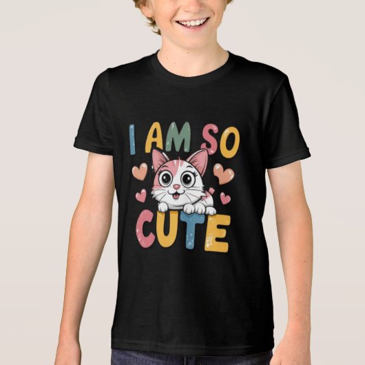 Ik ben zo schattig Tri-Blend shirt (Voorkant)