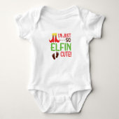 Ik ben zo schattig van Elfin. Funny Baby Romper (Voorkant)