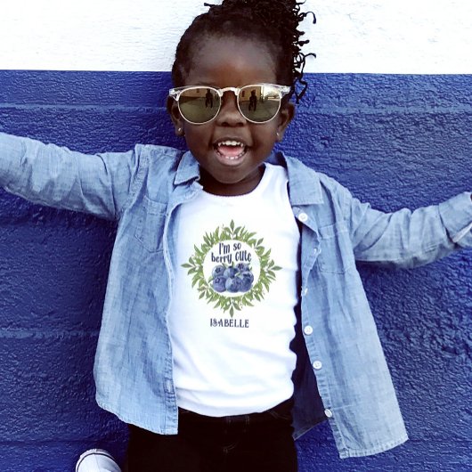 Ik ben zo schattige bosbessen zomernaam t-shirt