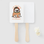 Ik ben zo Schattige dat het eng Schattige Hallowee Handwaaier (Voorkant en achterkant)