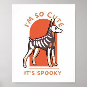 Ik ben zo Schattige dat het eng Schattige Hallowee Poster