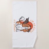 Ik ben zo Schattige dat het eng Schattige Hallowee Strandlaken (Voorkant)