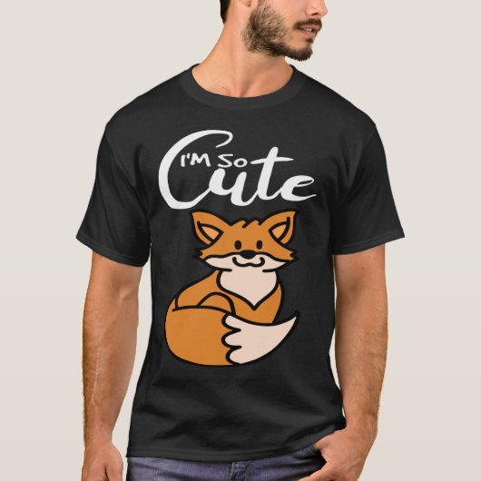 Ik ben zo Schattige Fox Girl T-shirt (Voorkant)